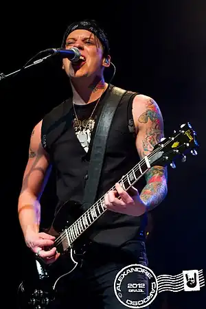 Parker Lundgren with Queensrÿche in 2012