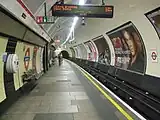 Westbound platform