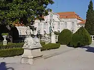 Queluz wingless rococo sphinx