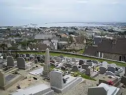 View of the cemetery