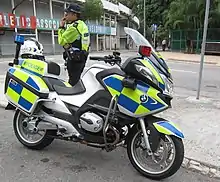 Traffic Branch BMW R900RT police motorcycle.