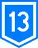 Route 13 shield}}