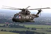 An RAF AgustaWestland Merlin HC3A.