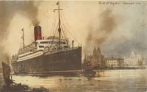 Postcard of RMS Scythia.