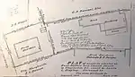 1929 survey showing Roper House property extended to Church Street.