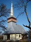 Wooden church in Mihăiești