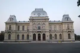 Râmnicu Sărat County prefecture office during the interwar period, now used as Râmnicu Sărat city hall.