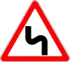 Double curve, first to the left