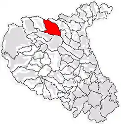 Location in Vrancea County