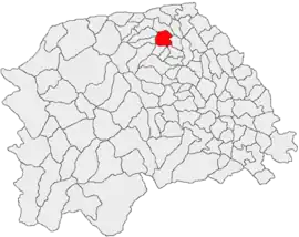 Location in Suceava County