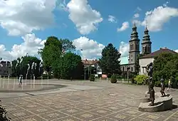 Central square in Radlin