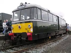 Two axle British Rail Railbus in York, England