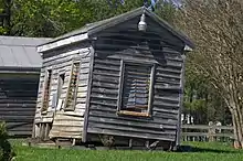 Railroad Depot, Beach Station, Chesterfield, Virginia. This was a railroad station on the Bright Hope Railroad.