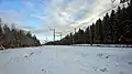 Railroad near Kehra in winter