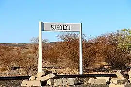 The remains of Simplon railway station, between Sandverhaar and Goageb