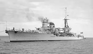 Italian Condottieri-class cruiser Raimondo Montecuccoli