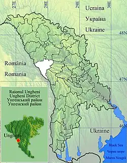 Agronomovca is located in Ungheni