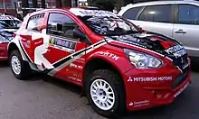 Rallymobil 2018, Mitsubishi Mirage R5 (44534558781)