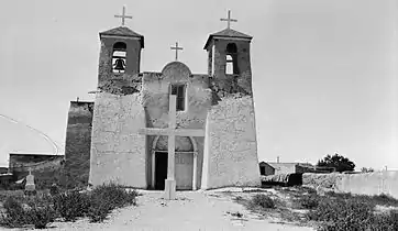 Historic American Buildings Survey F. D. Nichols, Photographer August 1936 VIEW FROM SOUTH - Mission Church of Ranchos de Taos, Ranchos de Taos, Taos County, NM