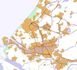 Leiden Centraal is located in Southwest Randstad