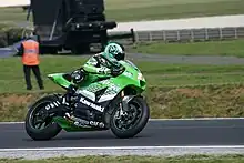 Randy de Puniet, riding his 2006 Kawasaki Ninja ZX-RR.