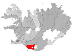 Location of Rangárþing eystra