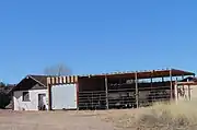 The barn and the horse corral (2015).