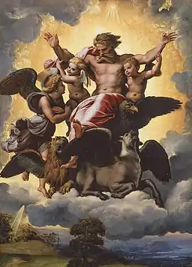 RaphaelVision of Ezekiel. 41 × 30 cm.