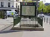 Street-level entrance at Raspail