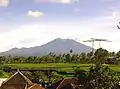 Mount Raung seen from Kalibaru Town, 2013