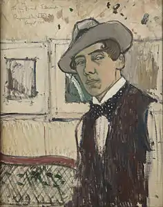 Self portrait, 1915 (Te Papa, Wellington)