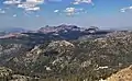 Raymond Peak is the highest point of the volcanic remnants in the distance