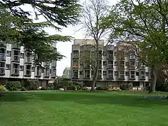 The Rayne Building viewed from the quadrangle