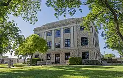 The Reagan County Courthouse in Big Lake