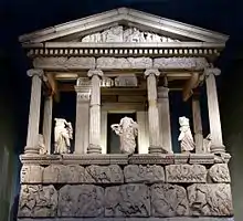 The Nereid Monument is thought to be the tomb of Arbinas. British Museum.