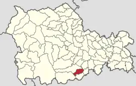 Location in Neamț County