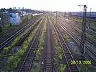 Regensburg railroad yards, looking west (from Kumpfmühler Str. overpass) (2006)