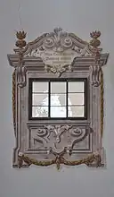 Trompe-l'œil painting of a window