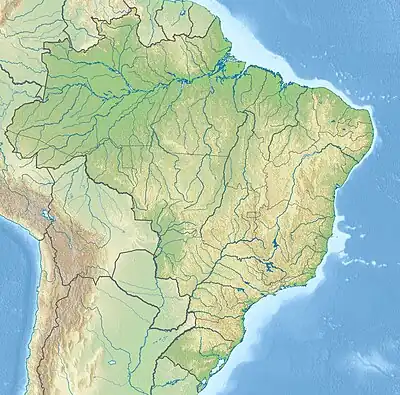 Map showing the location of Paranapiacaba Conservation Units Mosaic