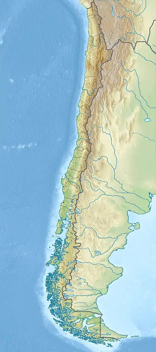 Location of Cucao and Huillinco in Chile.