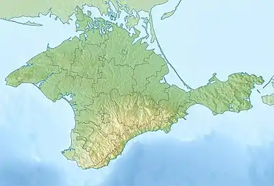 Location of lagoons off the coast of Ukraine