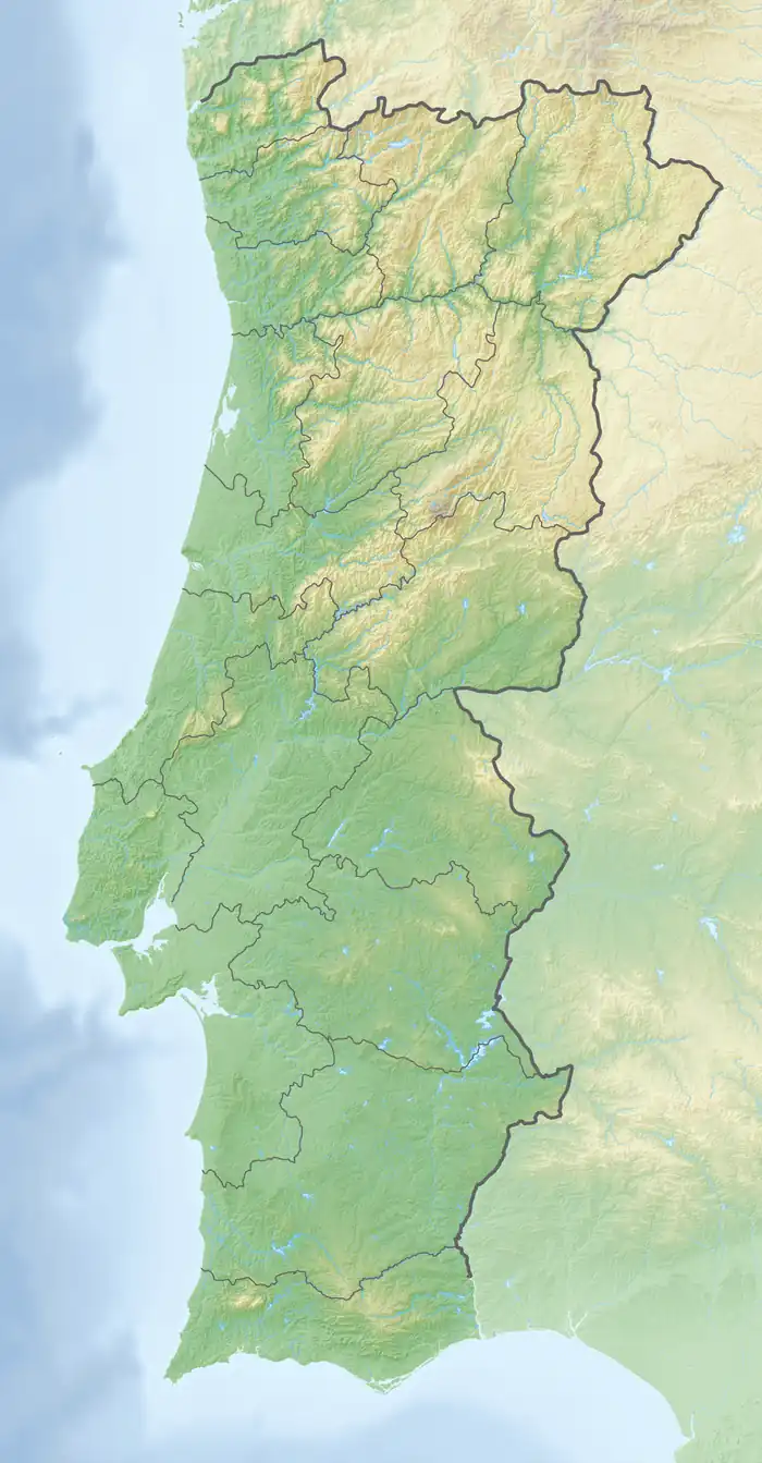 Map showing the location of Alvão Natural Park