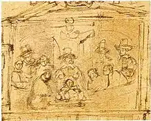 Sketch of the Preceding painting The Anatomy Lesson of Dr. Deijman