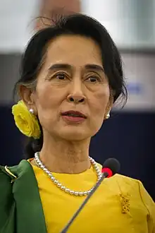 Aung San Suu Kyi  Listed five times: 2016, 2013, 2011, 2008, and 2004  (Finalist in 2012 and 2009)