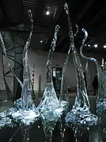 Hand-shaped glass objects, 2011