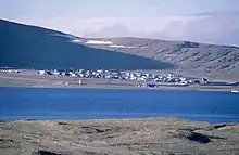 Another view over Resolute Bay to the Inuit Settlement "Village" (August 1997)