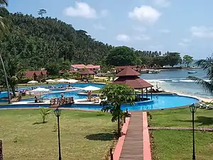 Tourist resort in Ilhéu das Rolas.