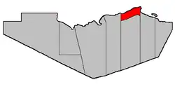 Location within Restigouche County.