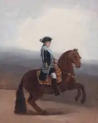 Equestrian equestrian portrait of Godoy by Francisco de Goya, (1794)