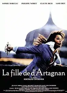 Film poster showing Sophie Marceau fighting with a sword